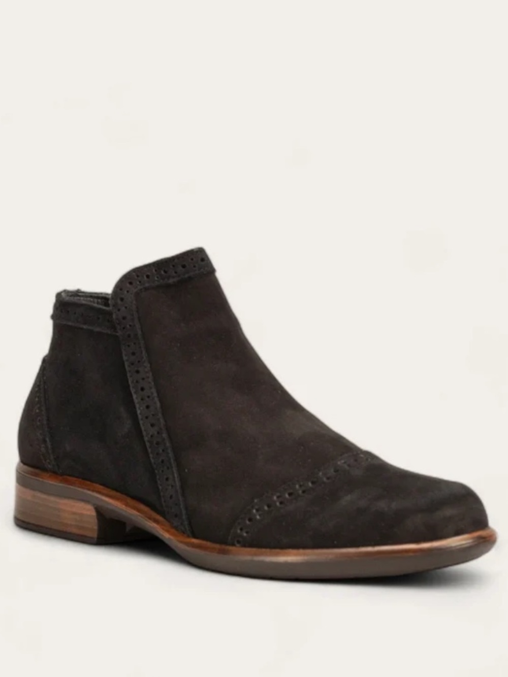 Naot Nefasi Black Nubuck Ankle Bootie - Size 39